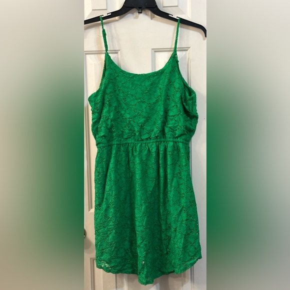 Xhilaration Green Lace Mini Dress, Size XL - Picture 2 of 3